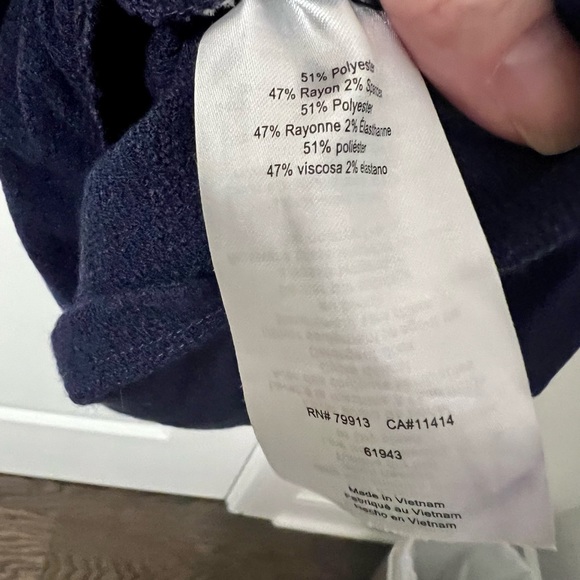 A Pea in the Pod Maternity dress size small in navy blue color. - Picture 12 of 16